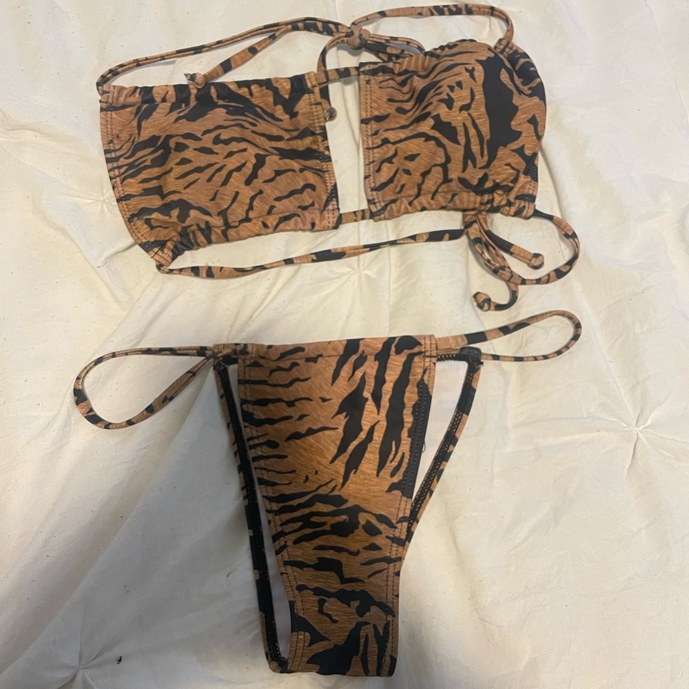 Tiger Print Bikini